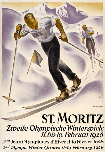St Moritz ski jumper
